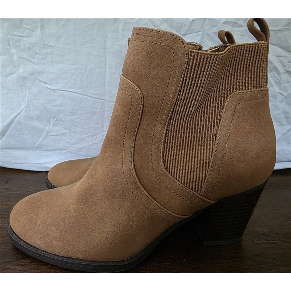 NWOT Market Spruce 10 Ankle Boots Butterscotch Booties 126160 - Picture 5 of 6